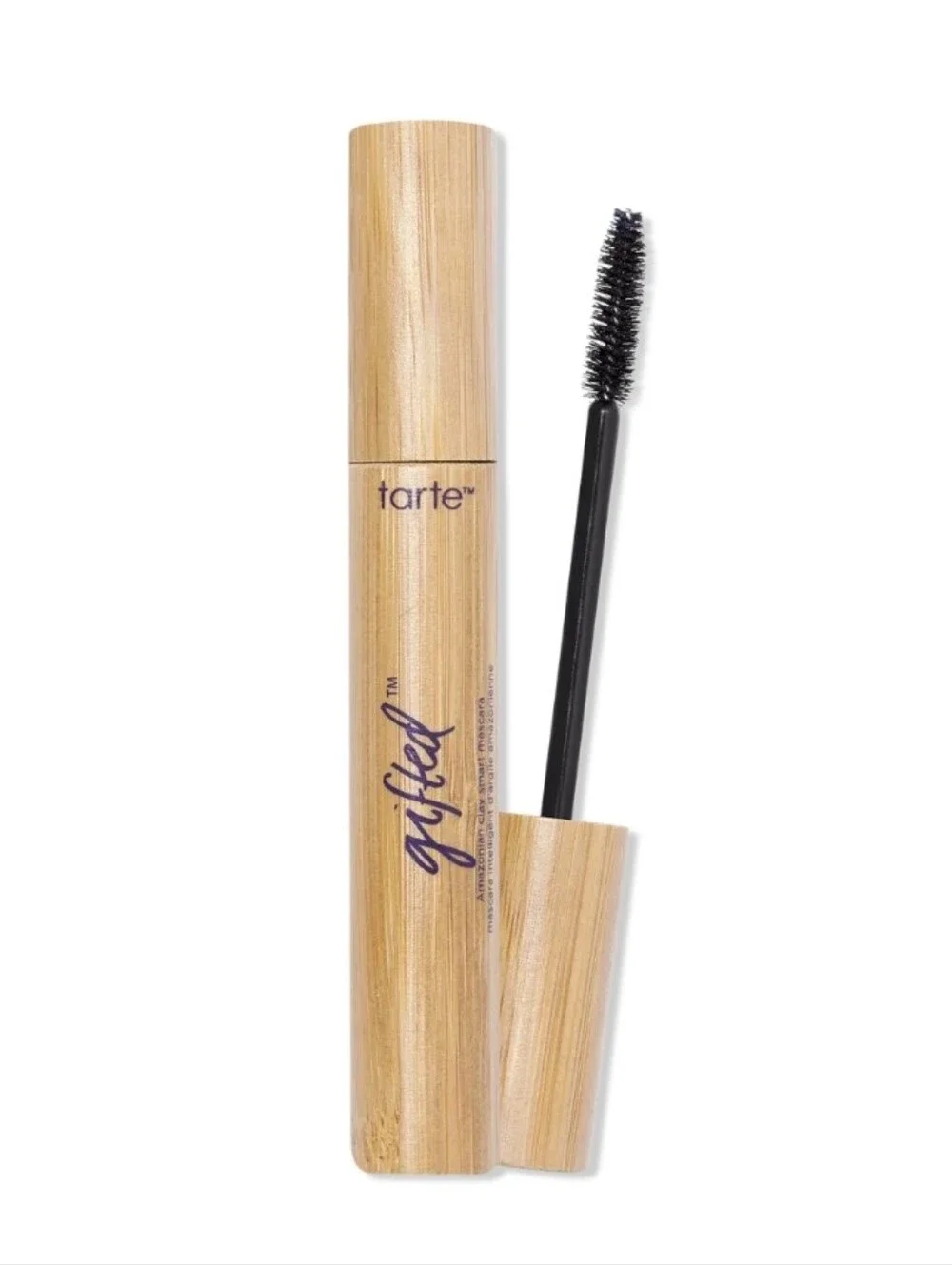 Tarte Gifted Amazonian Clay Smart Mascara in Natural Bamboo Tube: Black, FS, NIB